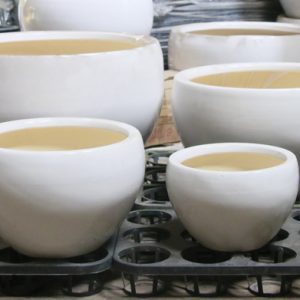 chậu sứ tráng men